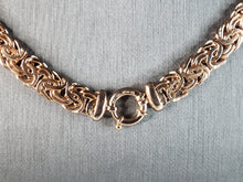 Load image into Gallery viewer, Womens Vintage Estate 14K Rose Gold Byzantine Italian Necklace 28.3g E1209