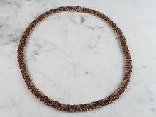 Load image into Gallery viewer, Womens Vintage Estate 14K Rose Gold Byzantine Italian Necklace 28.3g E1209