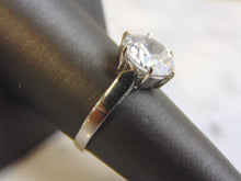 Load image into Gallery viewer, Womens Vintage Estate .925 Sterling Silver Ring w/ CZ Stone,  4.4g #E1215