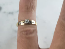 Load image into Gallery viewer, Womens Vintage Estate 10K Yellow Gold Ring Diamond Ring, 2.8g, E1221