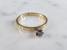 Load image into Gallery viewer, Womens Vintage Estate 14K Yellow Gold Diamond Ring, 1.6g, E1223