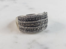 Load image into Gallery viewer, Womens Vintage Estate 14k White Gold Diamond Ring 6.8g  E1243