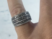 Load image into Gallery viewer, Womens Vintage Estate 14k White Gold Diamond Ring 6.8g  E1243