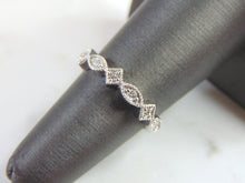 Load image into Gallery viewer, Womens 14K White Gold Diamond Ring 2.9g E1244