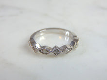 Load image into Gallery viewer, Womens 14K White Gold Diamond Ring 2.9g E1244