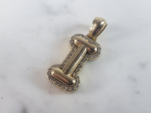 Load image into Gallery viewer, Womens Vintage Estate 14K Yellow Gold Letter I Diamond Pendant 4.4g E1250