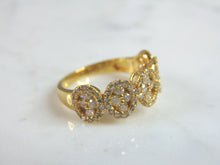 Load image into Gallery viewer, Womens 14K Yellow Gold Diamond Ring 3.9g E1254