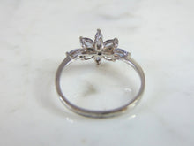 Load image into Gallery viewer, Womens Vintage Estate 10k White Gold Tanzanite Ring 1.5g E1262