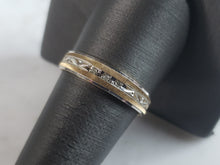 Load image into Gallery viewer, Womens Vintage Estate 10k Yellow &amp; White Gold Diamond Ring 2.3g E1266