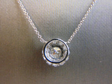 Load image into Gallery viewer, Womens 14K White Gold &amp; Diamond Necklace Pendant 3.5g E1268
