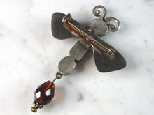 Load image into Gallery viewer, Womens Vintage Estate Sterling Silver Multi Stone Butterfly Brooch 19.9g E1273