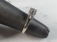 Load image into Gallery viewer, Womens Vintage Estate 10K White Gold Diamond Ring, 3.0g E1278