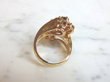 Load image into Gallery viewer, Womens Vintage Estate 14K Yellow Gold Rhodolite Ring, 7.7g E1290