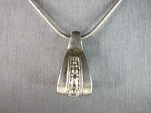 Load image into Gallery viewer, Womens Vintage Estate Sterling Silver Necklace W/ Modernist Pendant 17.6g E1307