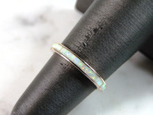 Load image into Gallery viewer, Womens Vintage Estate Sterling Silver Modernist Opal Ring 1.6g E1313