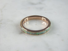 Load image into Gallery viewer, Womens Vintage Estate Sterling Silver Modernist Opal Ring 1.6g E1313