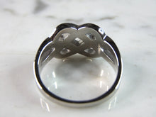 Load image into Gallery viewer, Womens Estate Sterling Silver Eternity Knot Opal Ring 5.2g E4488