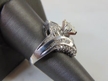 Load image into Gallery viewer, Vintage Estate Womens Sterling Silver Diamond Engagement Ring 6.6g #E1339