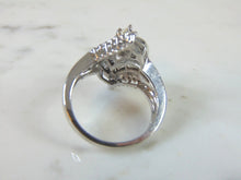 Load image into Gallery viewer, Vintage Estate Womens Sterling Silver Diamond Engagement Ring 6.6g #E1339