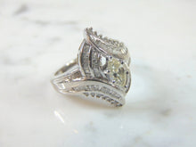 Load image into Gallery viewer, Vintage Estate Womens Sterling Silver Diamond Engagement Ring 6.6g #E1339