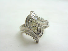Load image into Gallery viewer, Vintage Estate Womens Sterling Silver Diamond Engagement Ring 6.6g #E1339