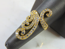 Load image into Gallery viewer, Womens Sterling Silver Gold Tone Fashion Ring 5.5g E1343