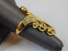 Load image into Gallery viewer, Womens Sterling Silver Gold Tone Fashion Ring 5.5g E1343