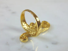 Load image into Gallery viewer, Womens Sterling Silver Gold Tone Fashion Ring 5.5g E1343