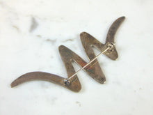 Load image into Gallery viewer, VINTAGE ESTATE STERLING SILVER BROOCH W/ MODERN DESIGN 16.8g  E1380