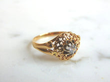 Load image into Gallery viewer, Womens Vintage Estate 14K Yellow Gold Diamond Ring 2.3g E1437
