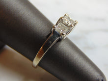 Load image into Gallery viewer, Womens 14k White Gold Diamond Engagement Ring 4.4g E1482