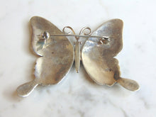 Load image into Gallery viewer, Womens Vintage Estate .925 Sterling Silver Butterfly Brooch 22.5g E1510