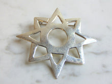 Load image into Gallery viewer, Womens Vintage Estate Sterling Silver Star Brooch 11.9g E1526