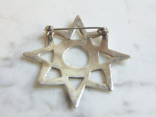 Load image into Gallery viewer, Womens Vintage Estate Sterling Silver Star Brooch 11.9g E1526