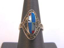 Load image into Gallery viewer, Womens Vintage Estate Sterling Silver Southwestern, Native American Zuni Ring 5.4g E1581