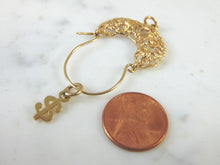 Load image into Gallery viewer, Womens Vintage Estate 14K Yellow Gold Pendant w/ Money Charm 3.6g E1676