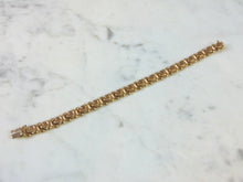 Load image into Gallery viewer, Womens Vintage Estate 10K Yellow Gold Heart Bracelet, 12.6g E1695