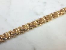 Load image into Gallery viewer, Womens Vintage Estate 10K Yellow Gold Heart Bracelet, 12.6g E1695