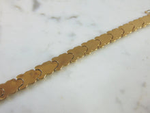Load image into Gallery viewer, Womens Vintage Estate 10K Yellow Gold Heart Bracelet, 12.6g E1695