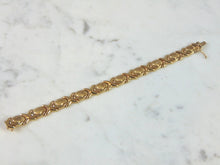 Load image into Gallery viewer, Womens Vintage Estate 10K Yellow Gold Heart Bracelet, 13.4g E1699