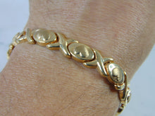 Load image into Gallery viewer, Womens Vintage Estate 10K Yellow Gold Heart Bracelet, 13.4g E1699