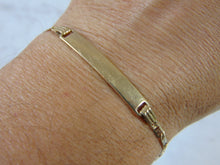 Load image into Gallery viewer, Womens 14k Rose Yellow &amp; White Gold Italian Chain Link ID Bracelet 5.6g E1732