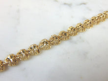 Load image into Gallery viewer, Womens Vintage Estate 14K Gold Diamond Cut Filigree Heart Bracelet 10.2g E1748