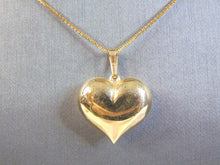 Load image into Gallery viewer, Womens Vintage Estate 14K Yellow Gold Necklace w/ Heart Pendant 6.4g E1824