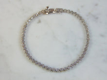 Load image into Gallery viewer, Womens Vintage Estate 14K White Gold Diamond Tennis Bracelet 7.4g E1877