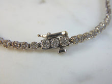 Load image into Gallery viewer, Womens Vintage Estate 14K White Gold Diamond Tennis Bracelet 7.4g E1877