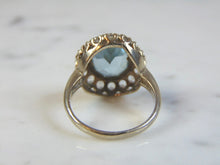 Load image into Gallery viewer, Womens Vintage Estate 14K White Gold Topaz Ring 5.6g E1885