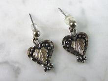 Load image into Gallery viewer, Womens Vintage Estate Sterling Silver Heart Earrings 4.1g E1925