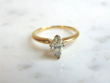 Load image into Gallery viewer, Womens Vintage Estate 14K Gold Marquise Diamond Engagement Ring  2.6g E1936