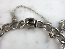 Load image into Gallery viewer, Women&#39;s Vintage Estate Sterling Silver Charm Bracelet 30g E1940